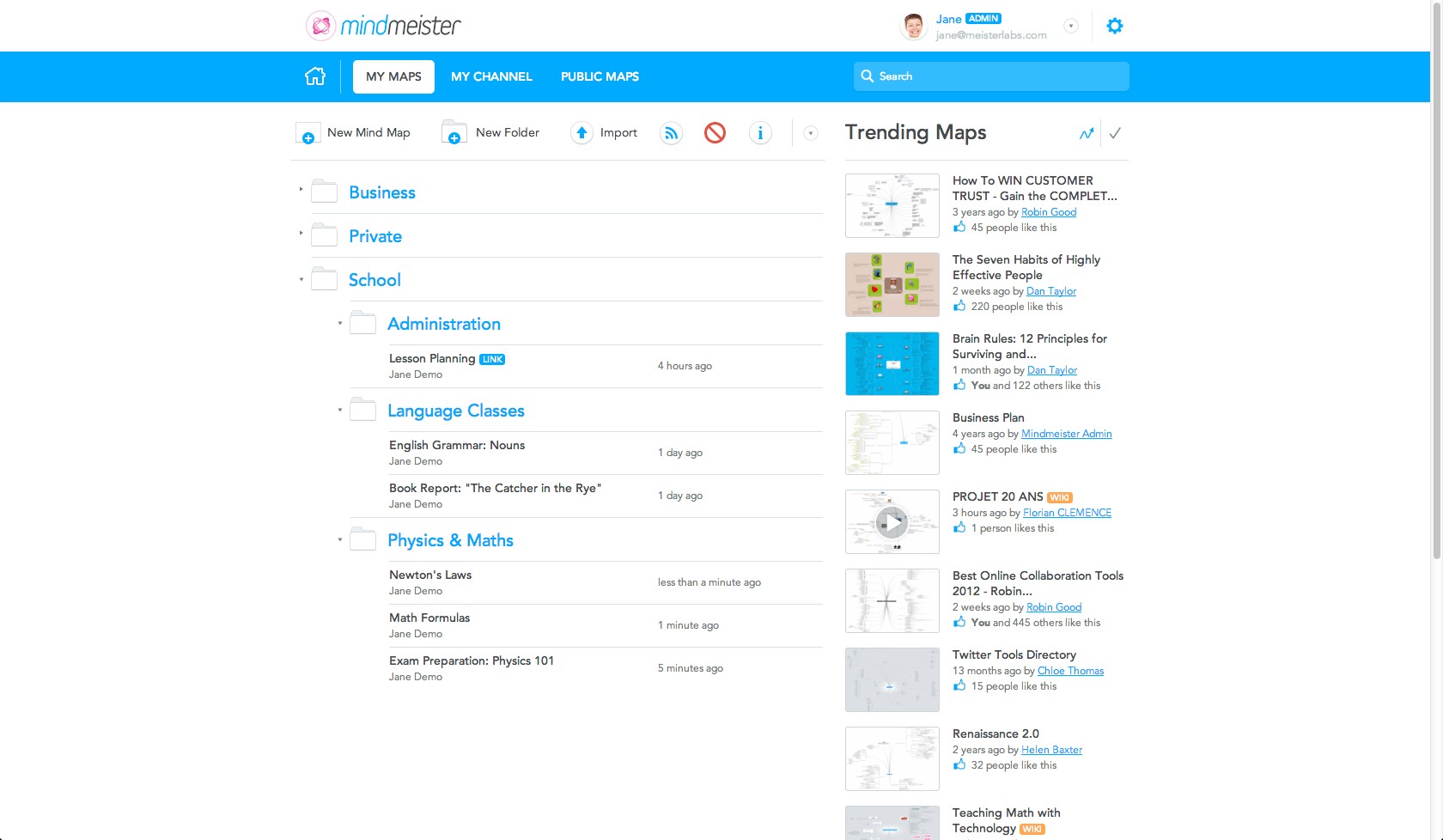 Скриншот 6 программы MindMeister