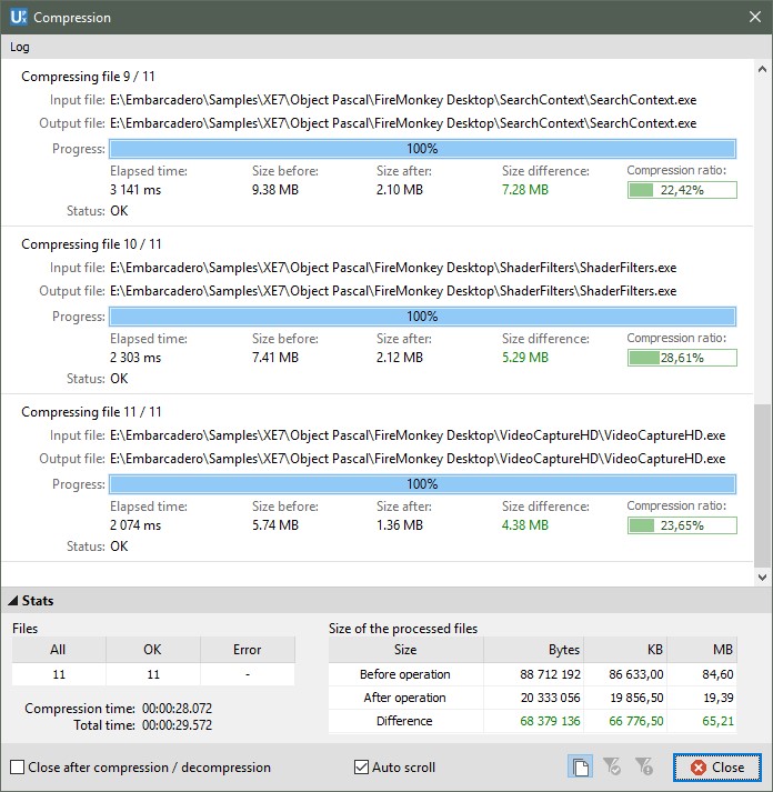 Скриншот 3 программы Free UPX