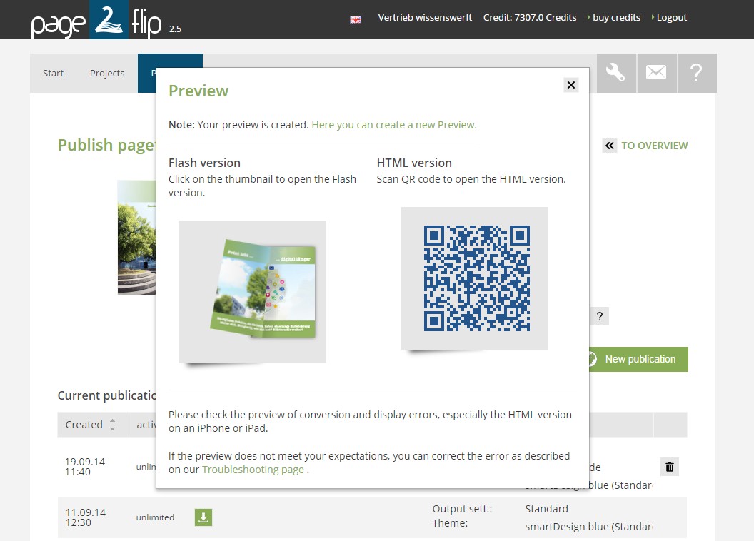 Скриншот 4 программы page2flip publishing solution