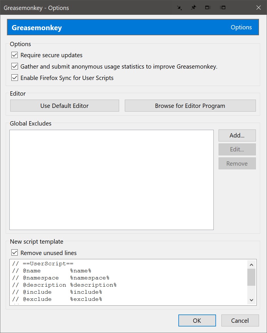 Скриншот 3 программы Greasemonkey