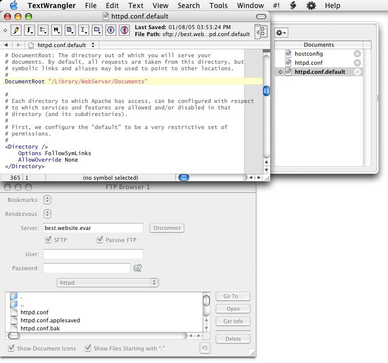 Скриншот 4 программы TextWrangler