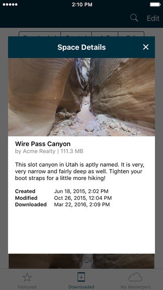 Скриншот 3 программы Matterport 3D Showcase