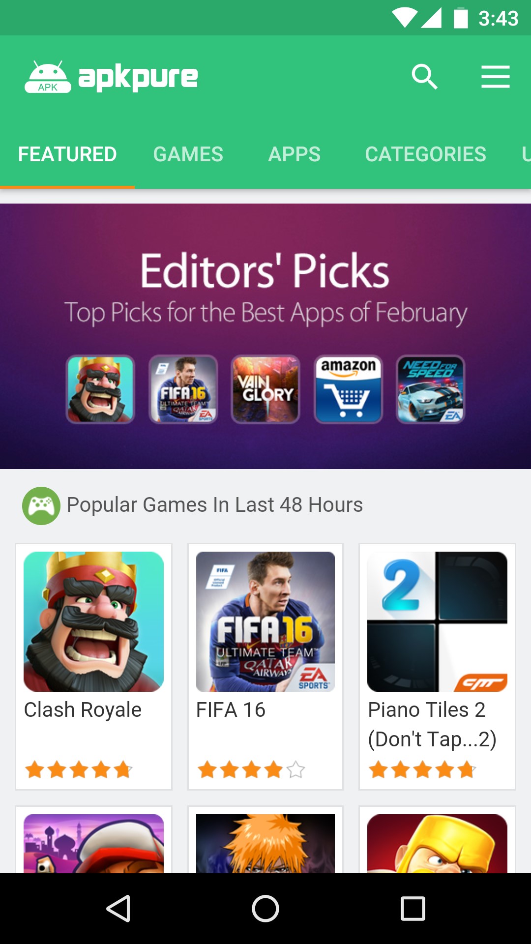 Скриншот 2 программы APK Pure