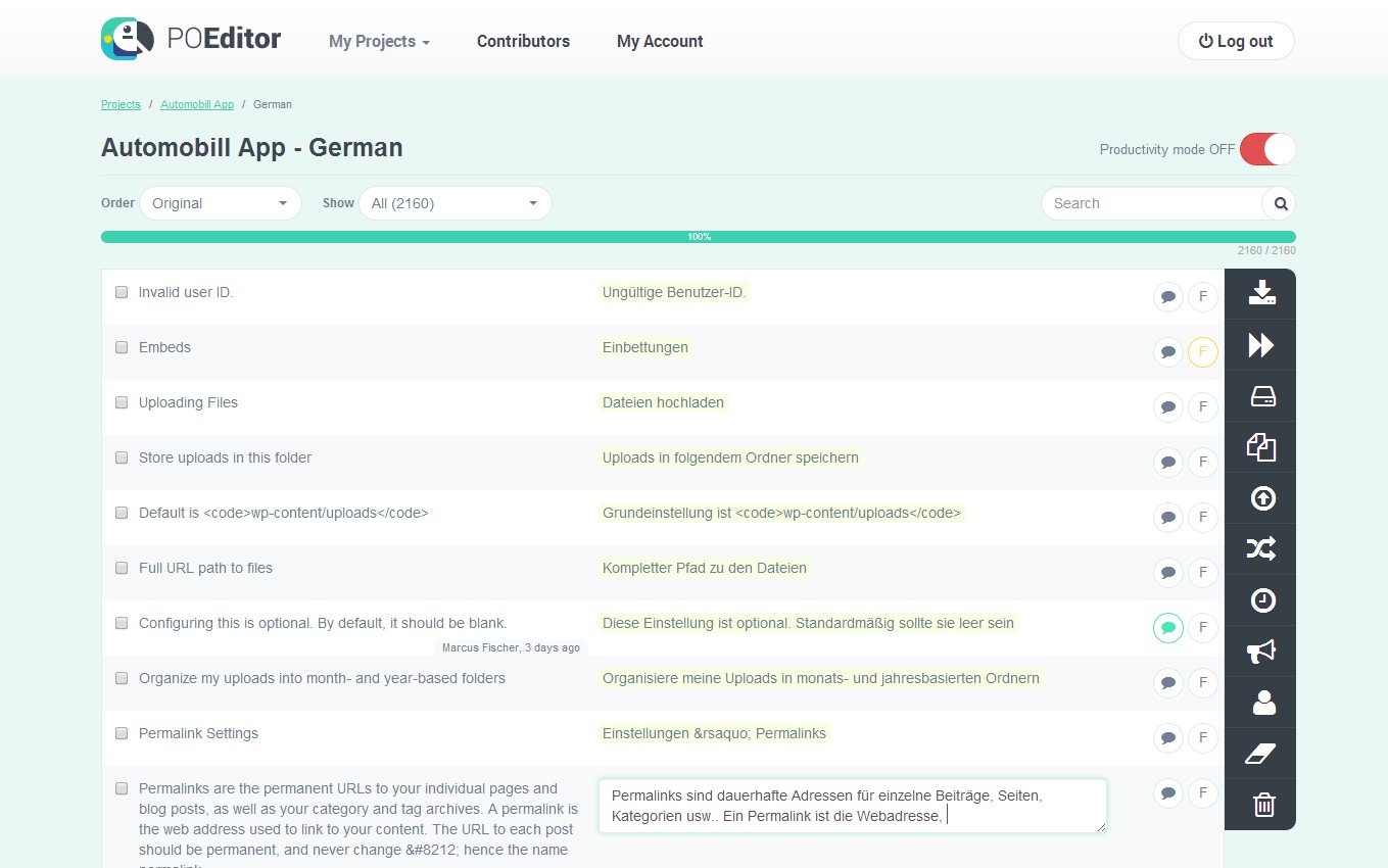 Скриншот 6 программы POEditor