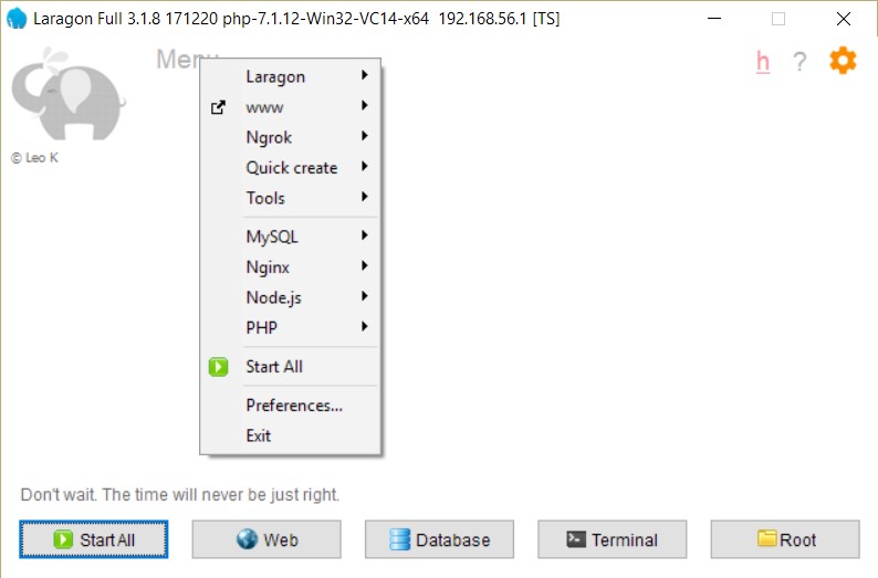 Скриншот 5 программы Laragon