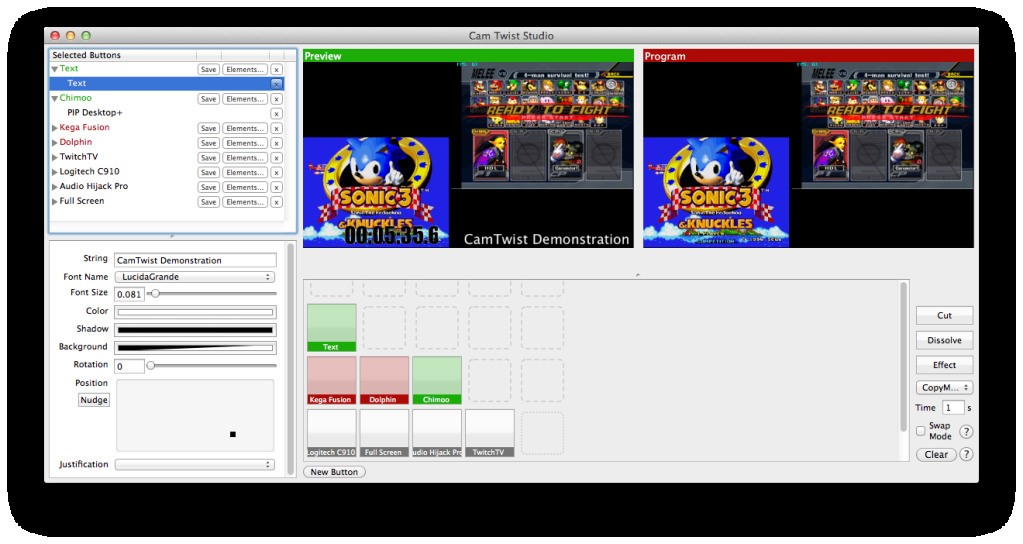 Скриншот 2 программы CamTwist