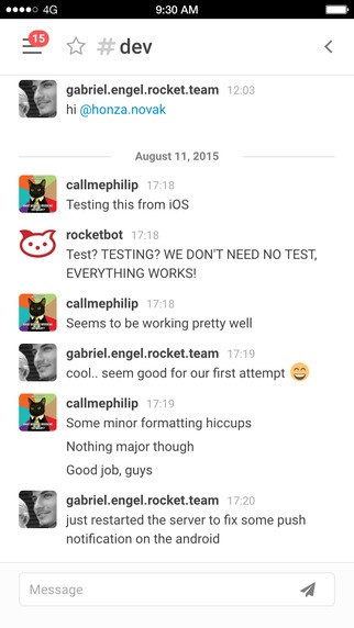 Скриншот 6 программы Rocket.Chat