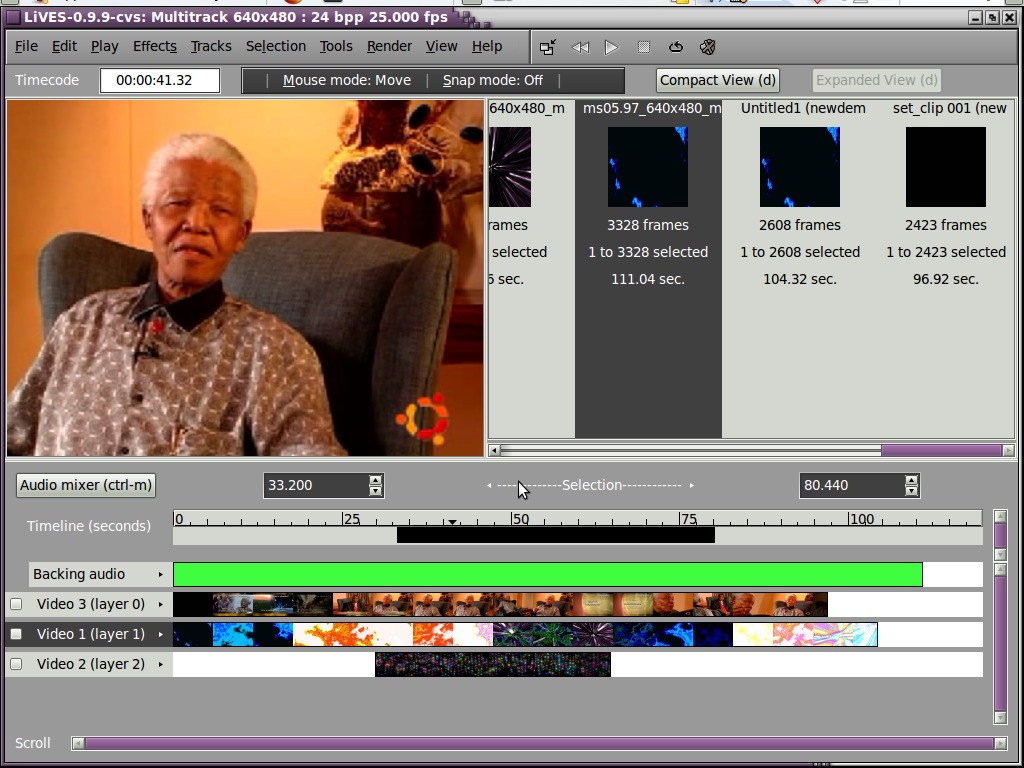 Скриншот 3 программы LiVES