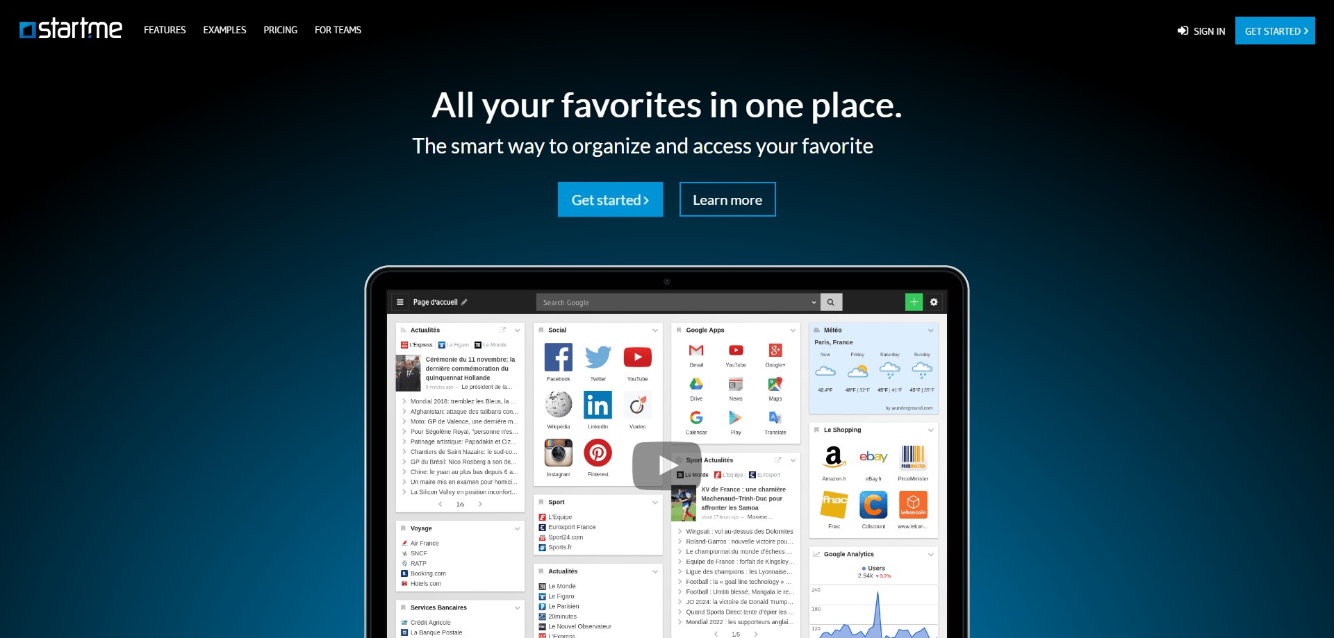 Скриншот 4 программы start.me