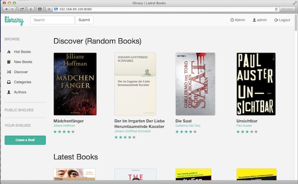 Скриншот 1 программы Calibre Web