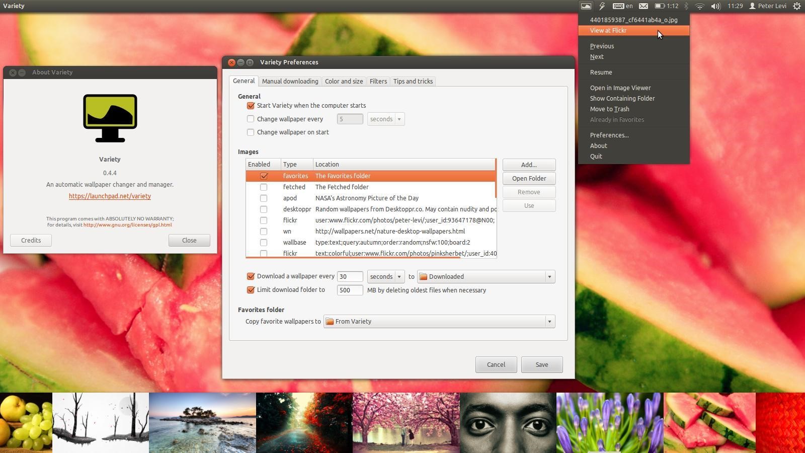 Скриншот 6 программы Variety Wallpaper Changer