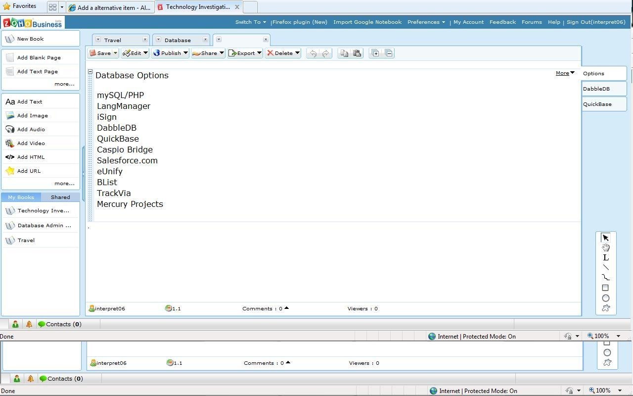 Скриншот 5 программы Zoho Notebook