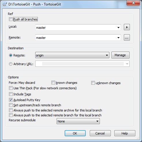 Скриншот 6 программы TortoiseGit