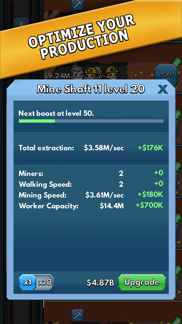 Скриншот 3 программы Idle Miner Tycoon