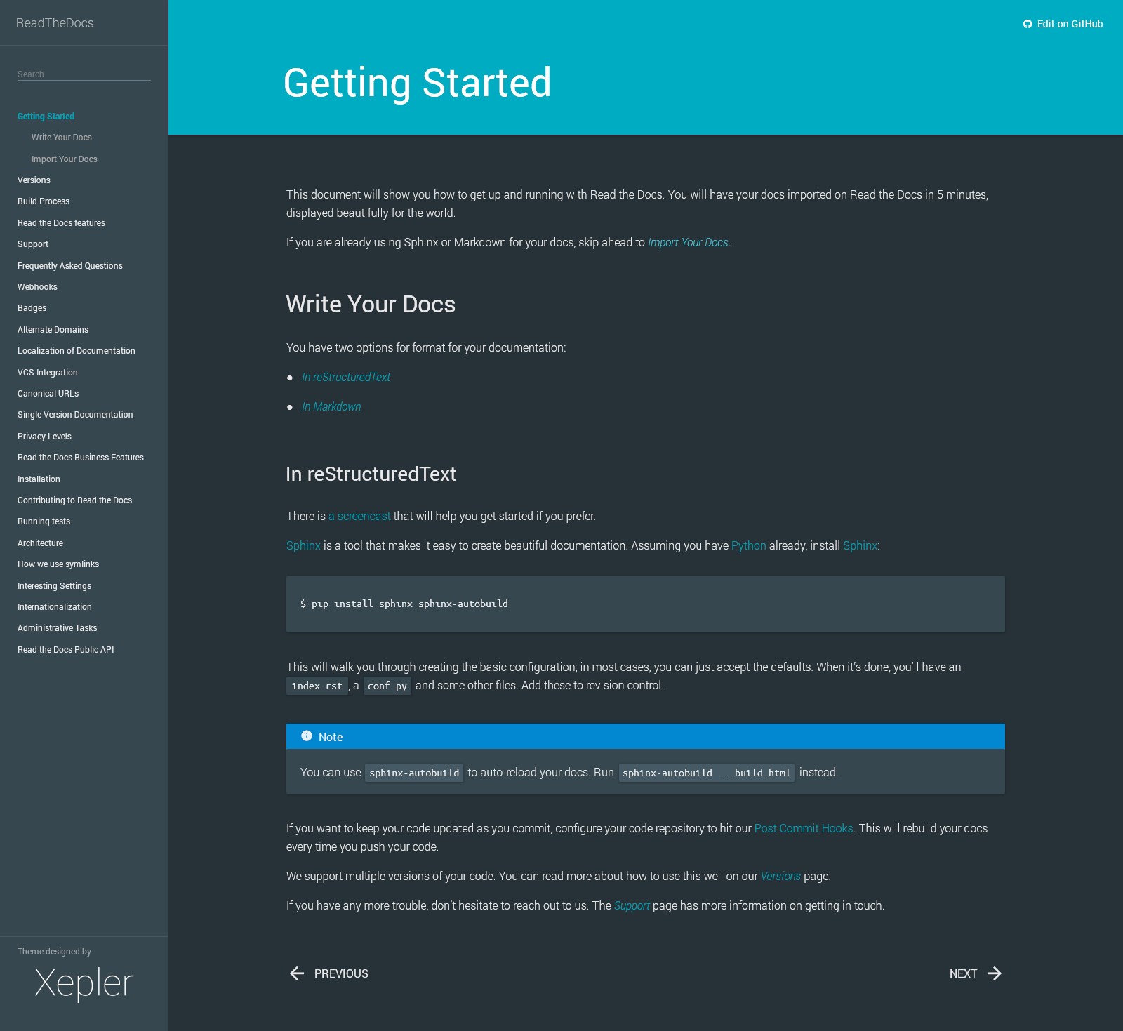 Скриншот 5 программы Read The Docs