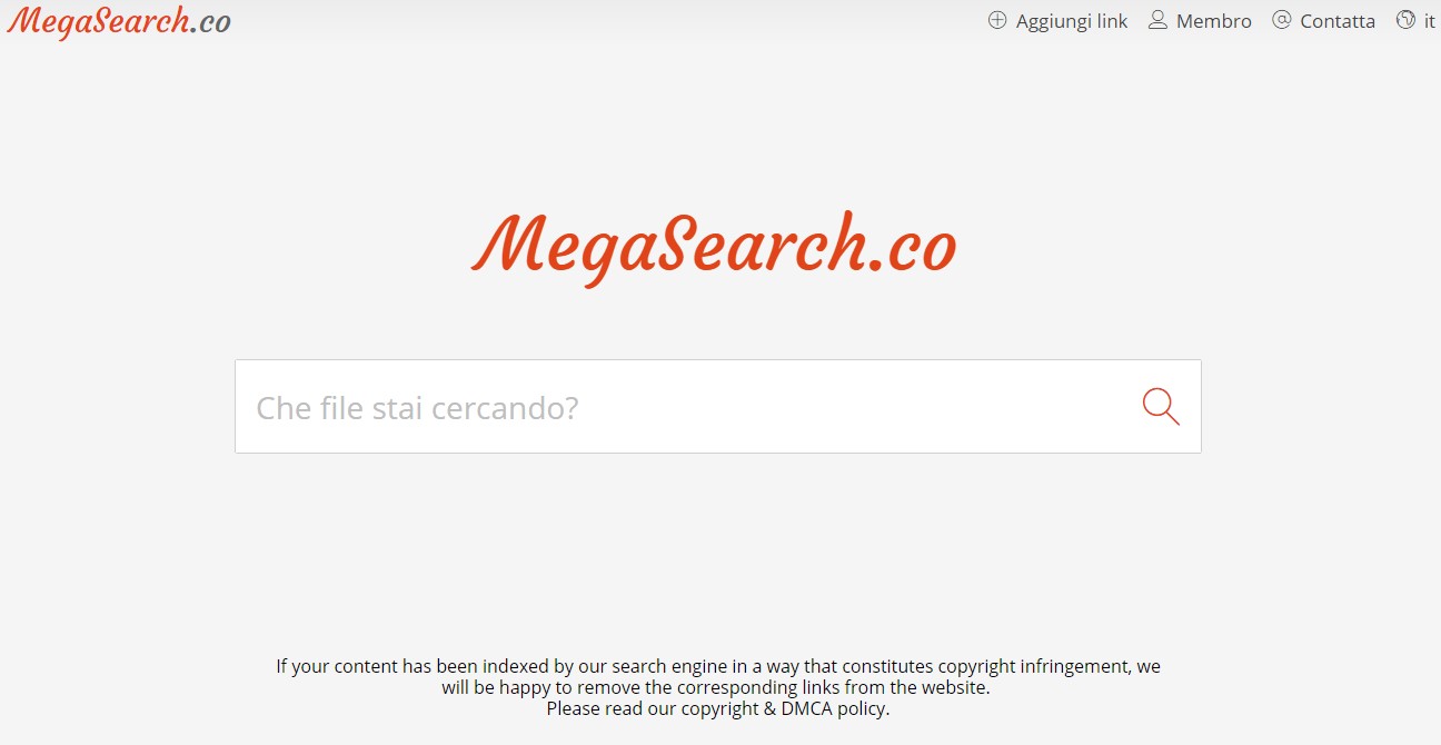 Скриншот 1 программы MegaSearch.co