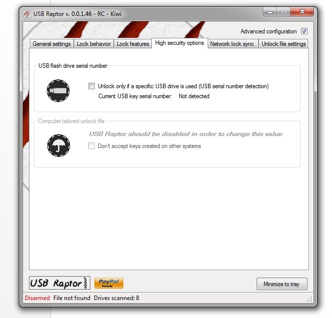 Скриншот 4 программы USB Raptor