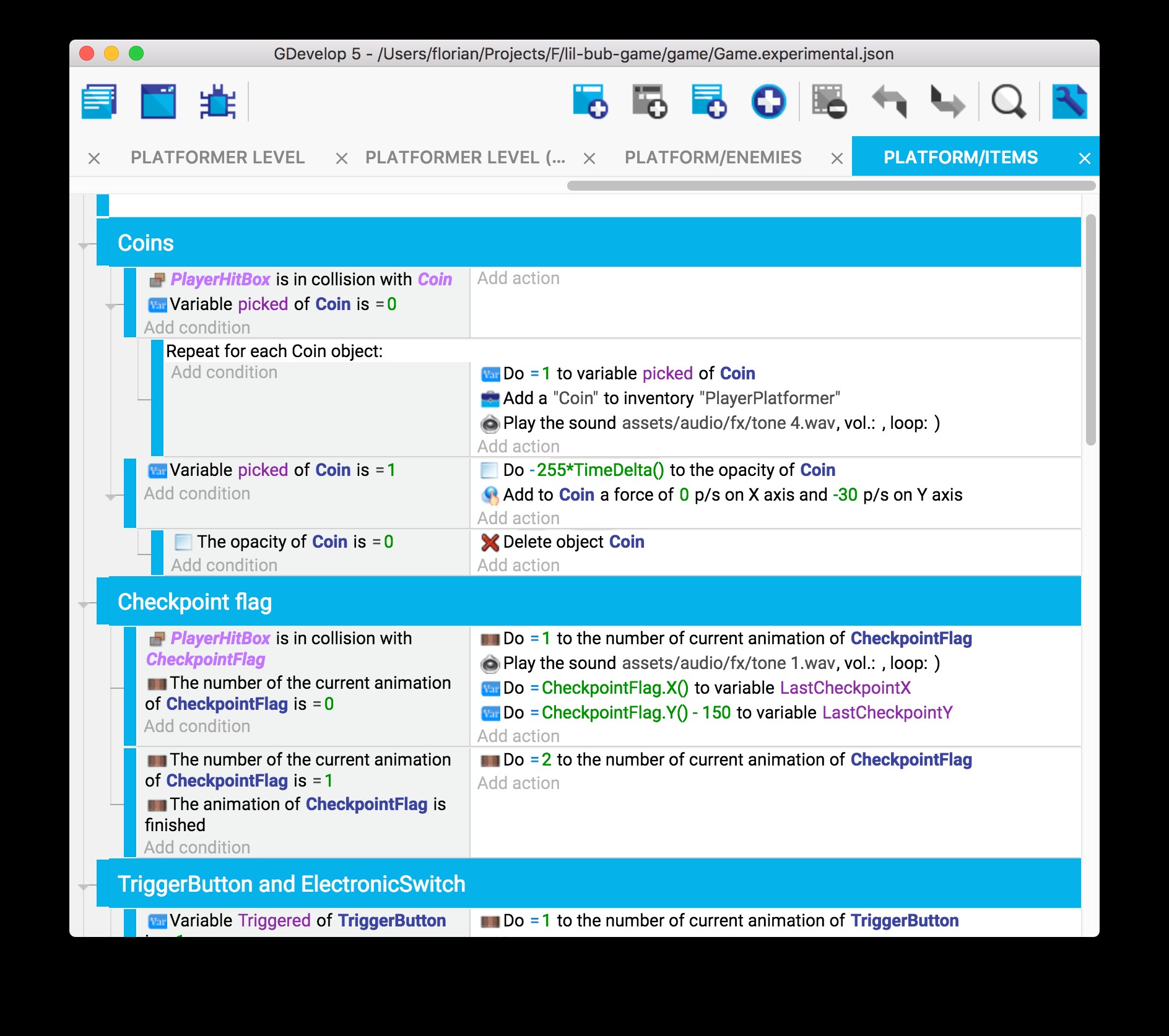 Скриншот 6 программы GDevelop