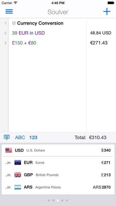 Скриншот 3 программы Soulver