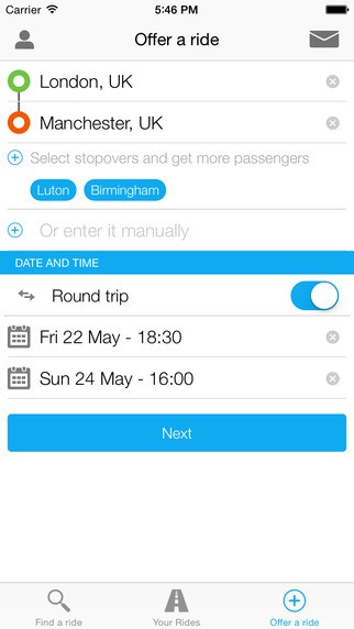 Скриншот 5 программы BlaBlaCar