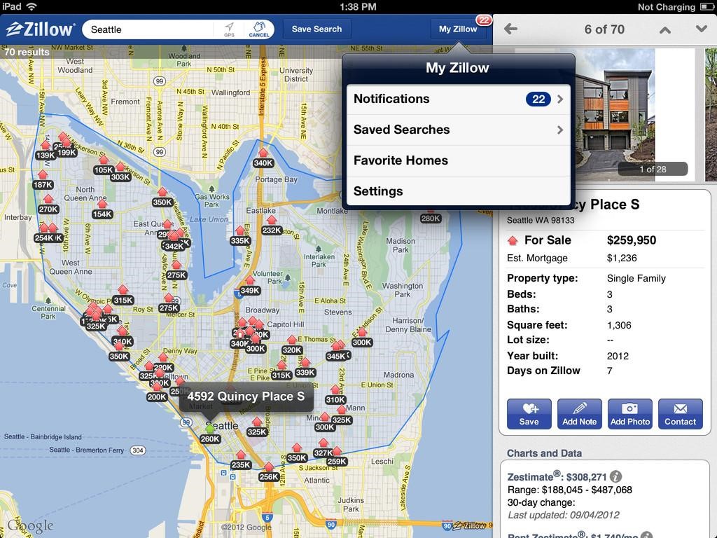 Скриншот 4 программы Zillow