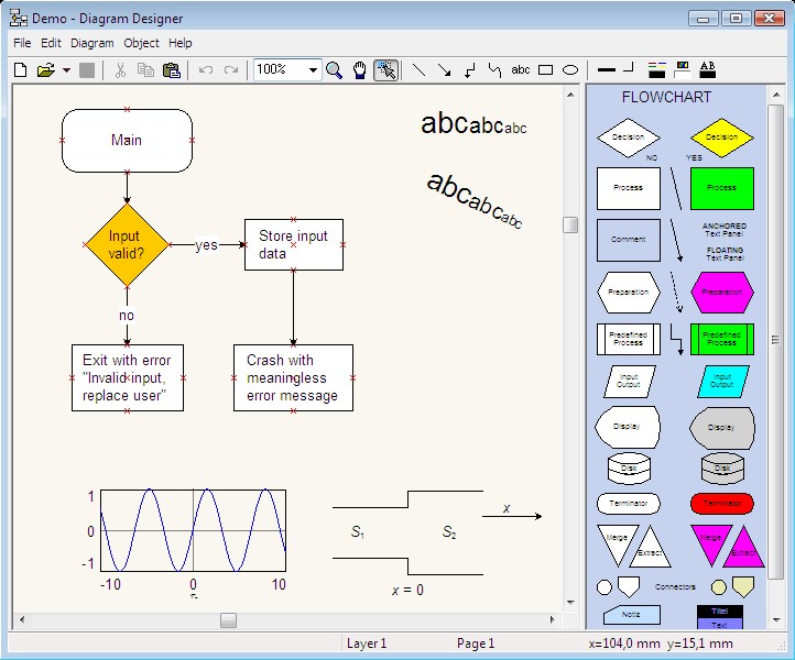 Скриншот 1 программы Diagram Designer