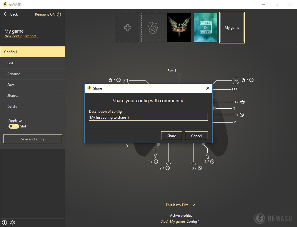 Скриншот 5 программы reWASD