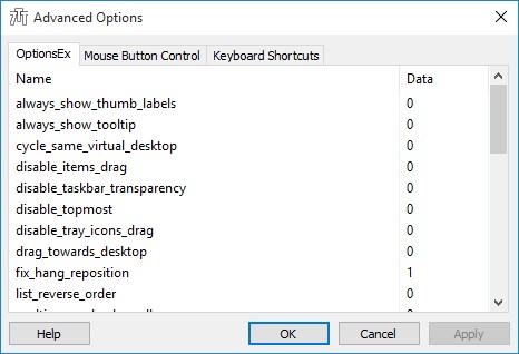 Скриншот 3 программы 7+ Taskbar Tweaker