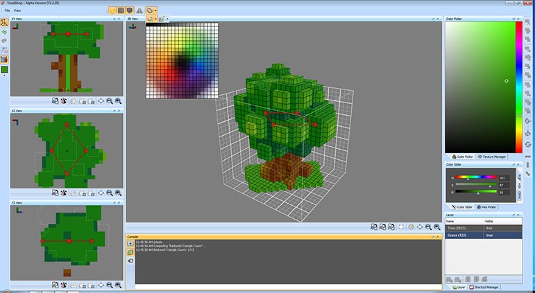 Скриншот 1 программы VoxelShop