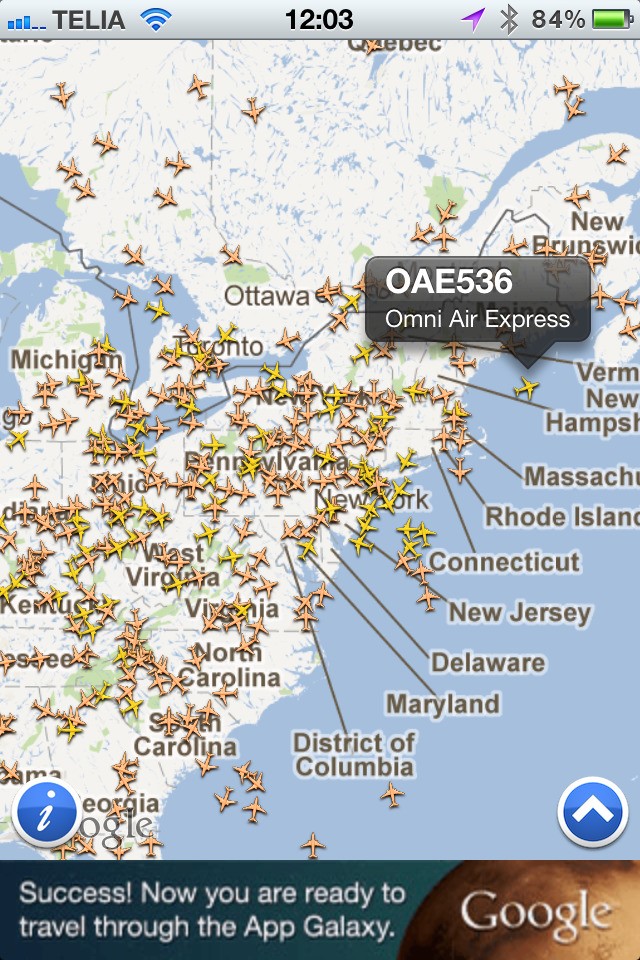 Скриншот 4 программы FlightRadar24