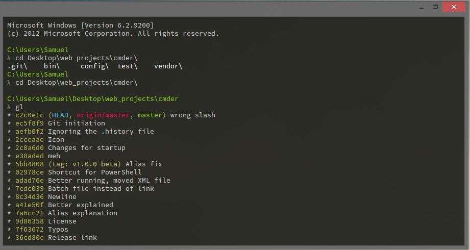 Скриншот 3 программы cmder