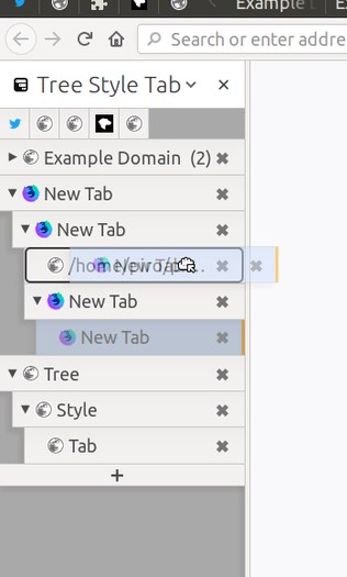 Скриншот 3 программы Tree Style Tab