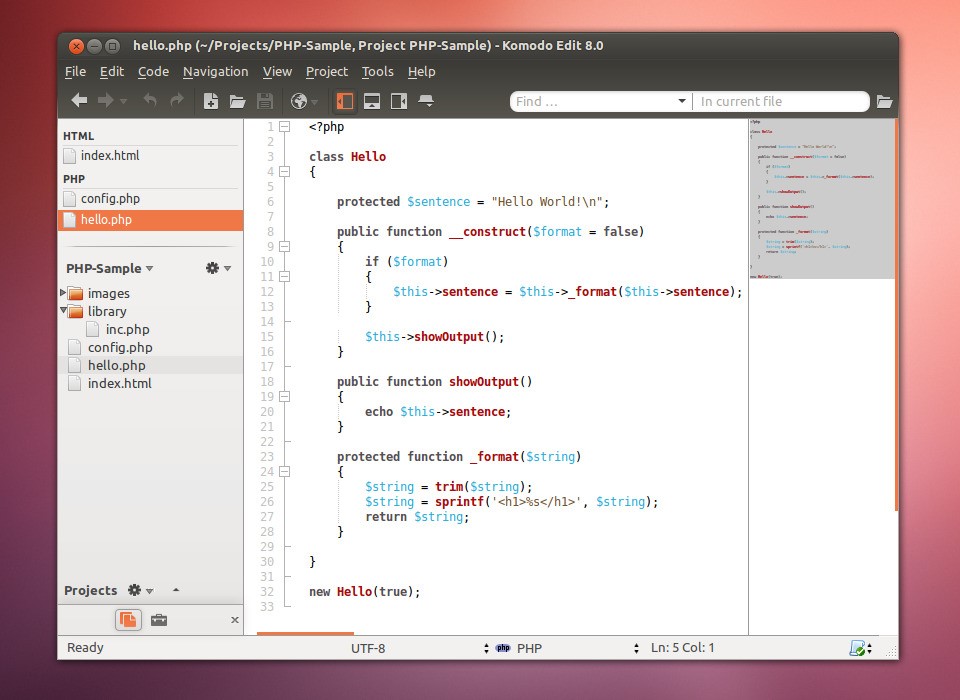 Скриншот 3 программы Komodo Edit