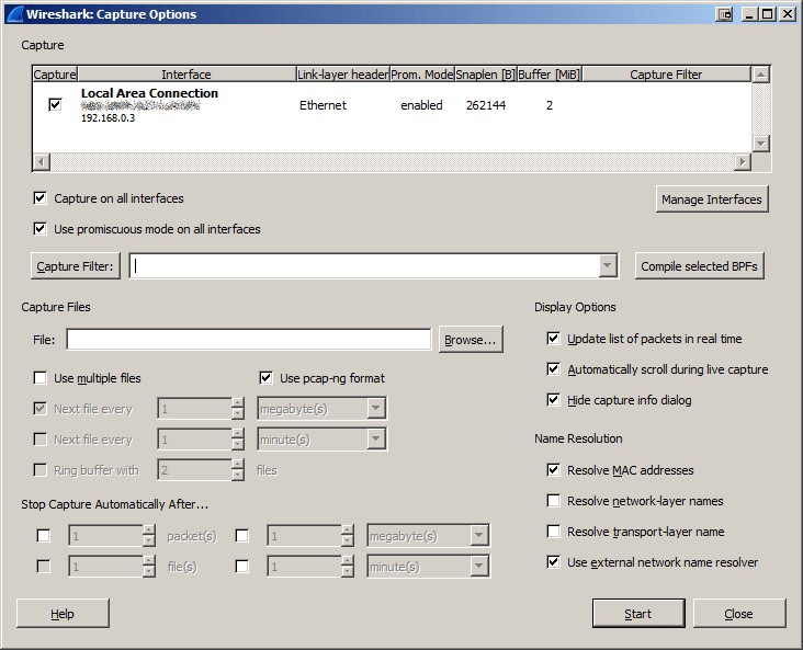 Wireshark как посмотреть трафик роутера