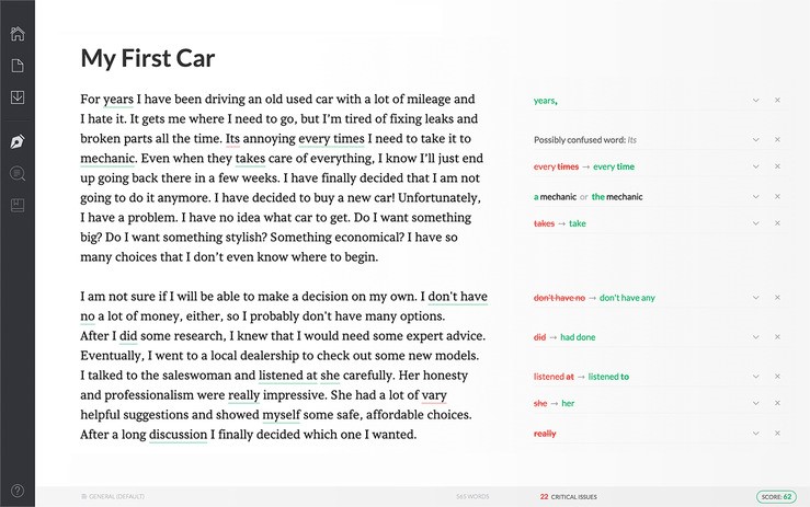 Скриншот 2 программы Grammarly
