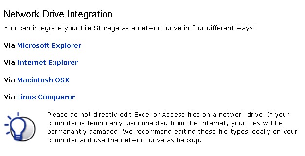 Скриншот 4 программы GMX File Storage