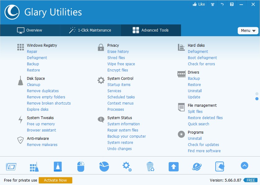 Скриншот 6 программы Glary Utilities