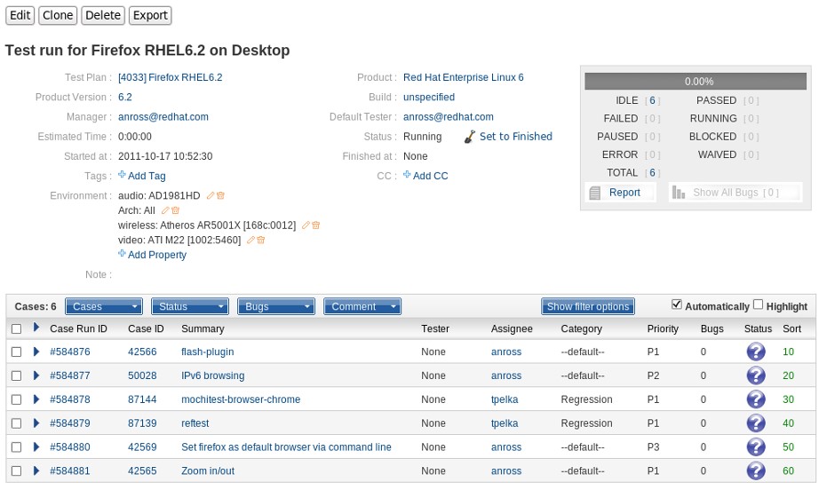 Скриншот 6 программы Kiwi TCMS