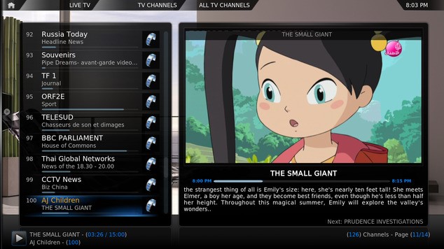 Скриншот 3 программы OpenELEC