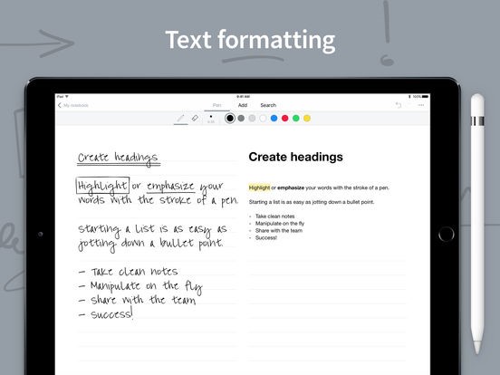Скриншот 3 программы MyScript Nebo
