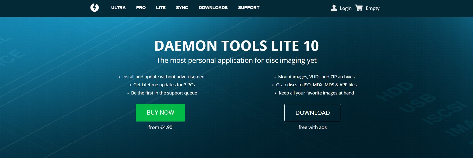daemon tools iscsi target serial