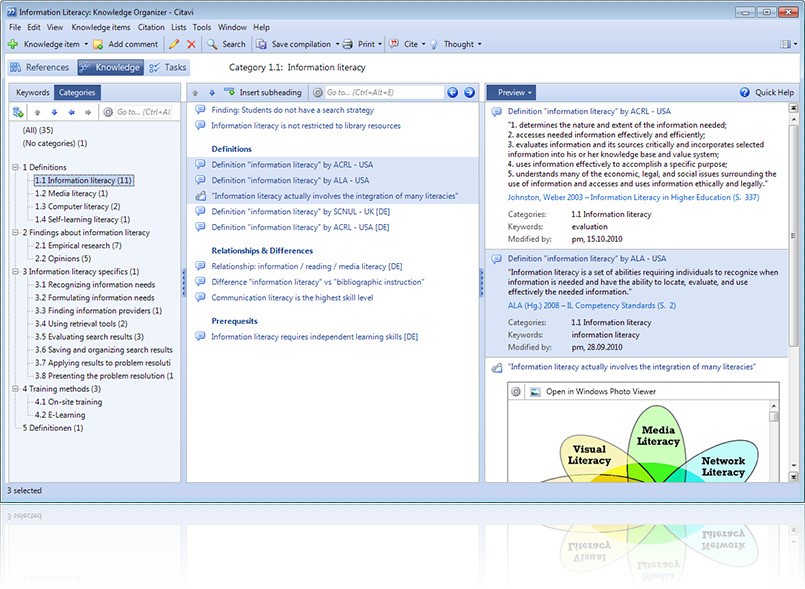 Скриншот 6 программы Citavi