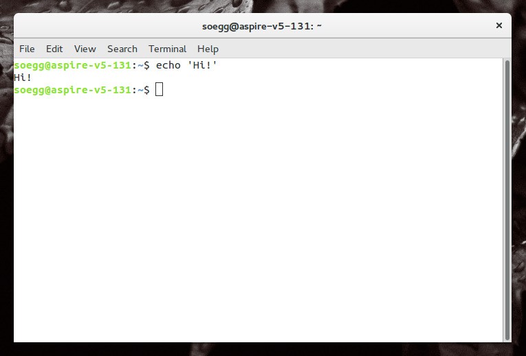 Скриншот 1 программы GNOME Terminal