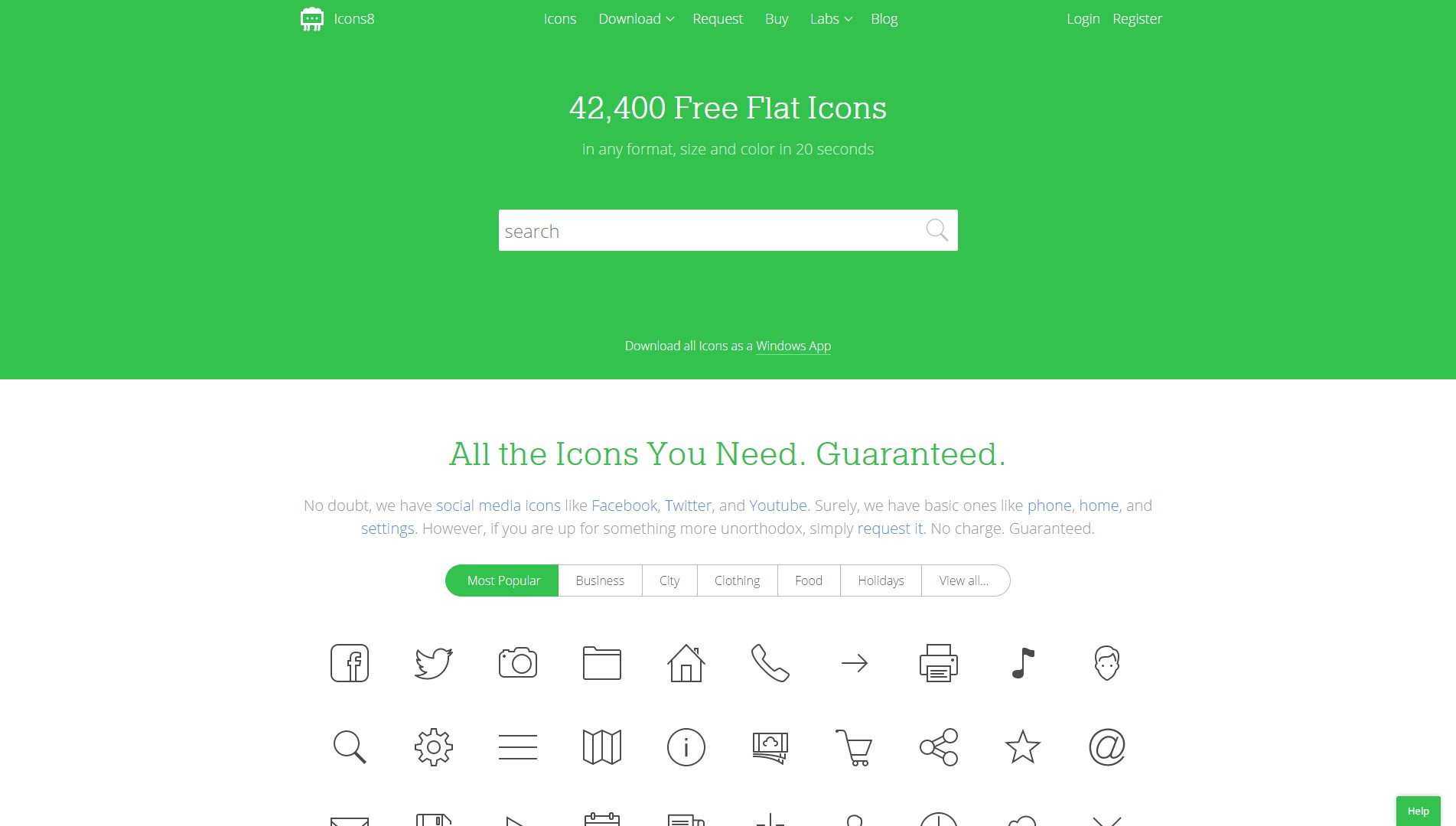 Скриншот 2 программы Icons8