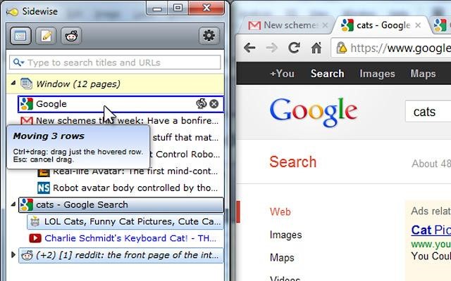 Скриншот 5 программы Sidewise Tree Style Tabs