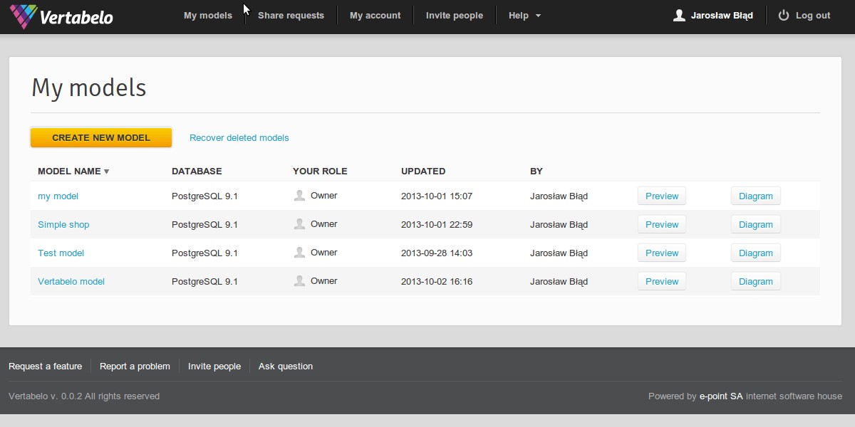 Скриншот 6 программы Vertabelo
