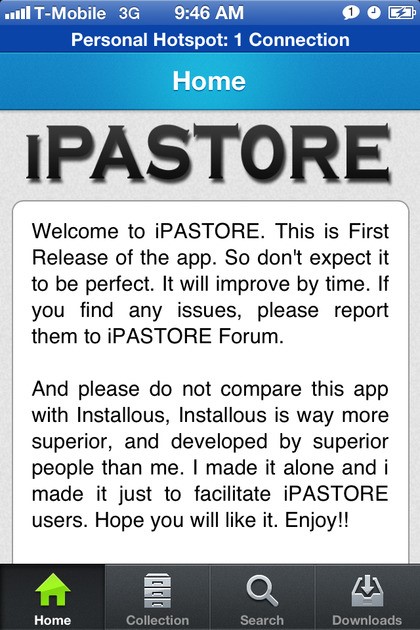 Скриншот 2 программы iPAST0RE