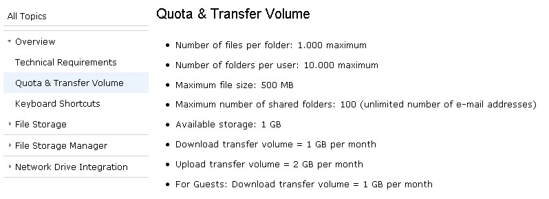 Скриншот 6 программы GMX File Storage