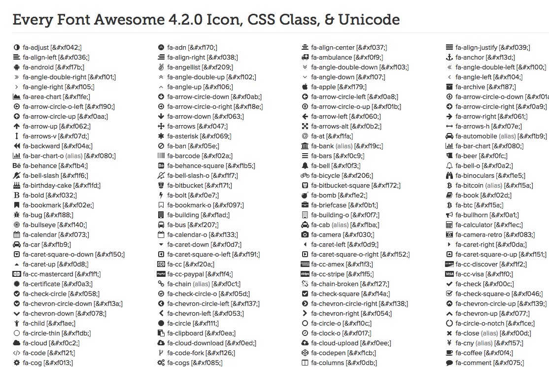 Скриншот 1 программы Font Awesome