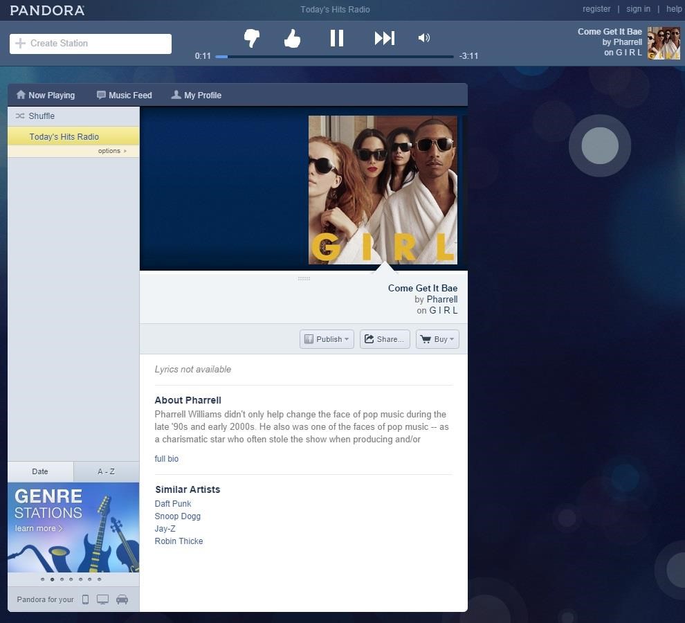 Скриншот 6 программы Pandora